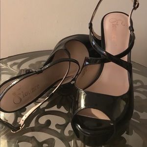 Flounce Dazzle Platform Sandals